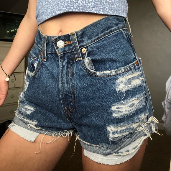 Levi's Pants - Vintage distressed levi’s shorts